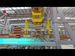 Система разгрузки и упаковки глиняного кирпича