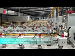 Горят природный газ для туннельных печей на кирпичных заводах