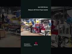 Машины из глиняного кирпича в производственной линии и процессе строительства в Малайзии Проект CBT